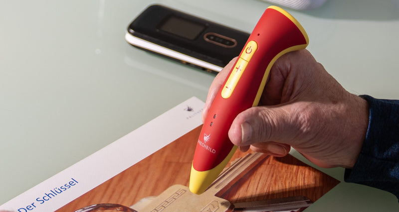 Nutzung des Sprechbild Hörstiftes